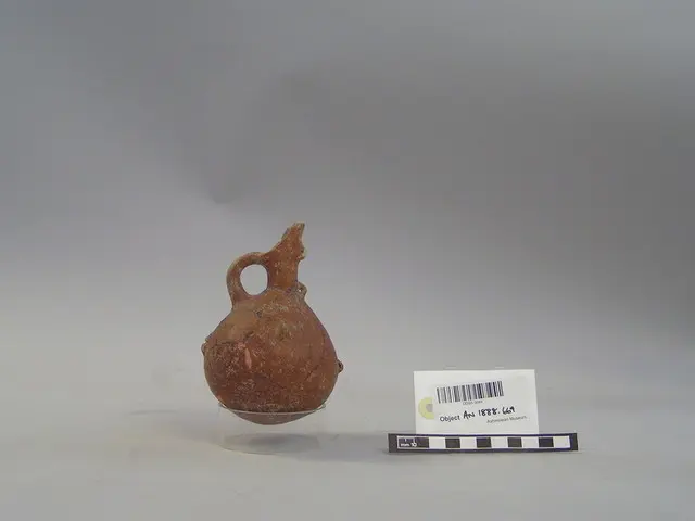 Red Polished IV globular juglet with beaked spout - image 1