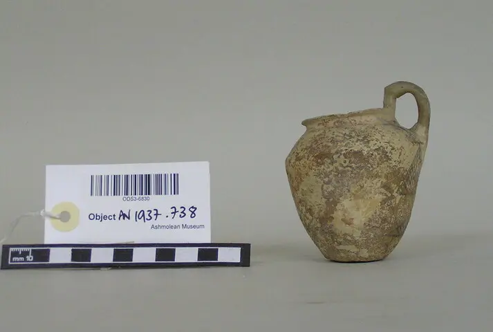 White Painted IV juglet with wide mouth - image 1