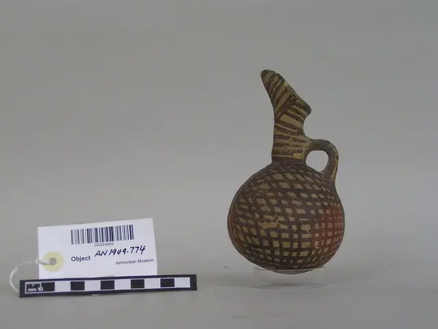 White Painted globular juglet - image 1