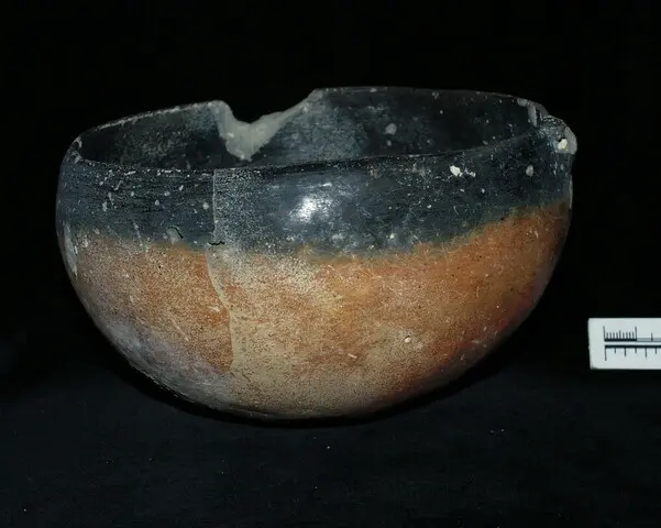 Red Polished black-topped bowl - image 1