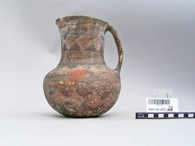 Red on Black ware tankard jug - image 1