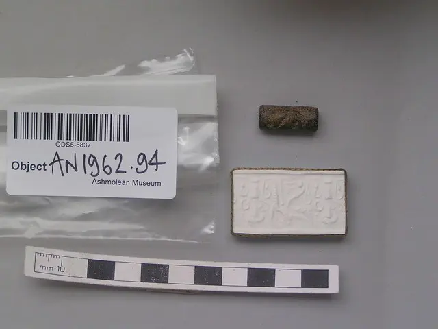 Cylinder seal and plaster impression - image 1
