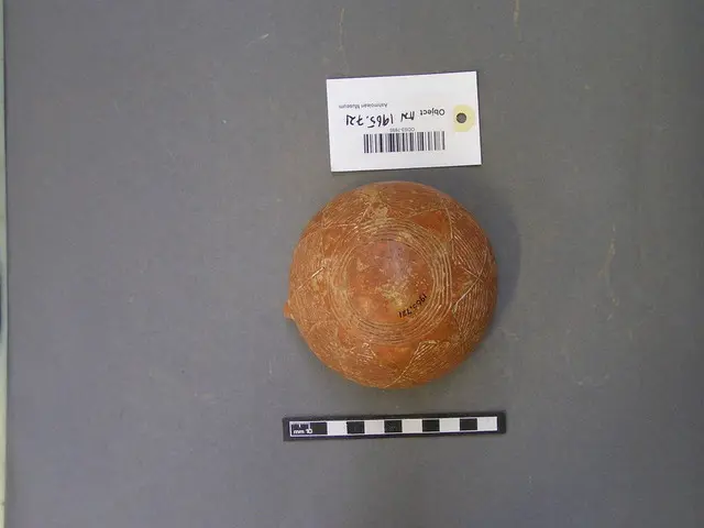 Red Polished hemispherical bowl - image 1