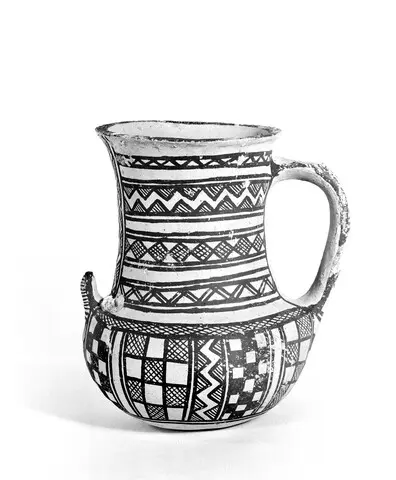 White Painted tankard - image 1