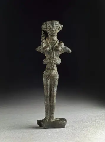 Copper figurine of Astarte on an ingot - image 1