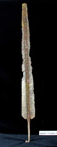 Copper rat-tanged sword blade - image 1