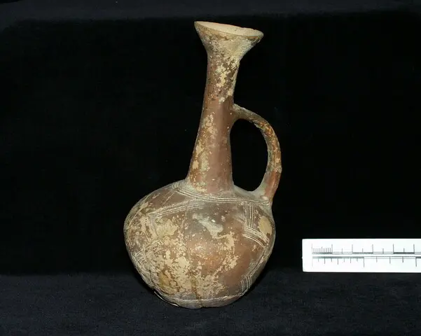 Red Polished incised juglet - image 1