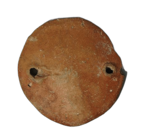 Red Polished Pierced Disc - image 1