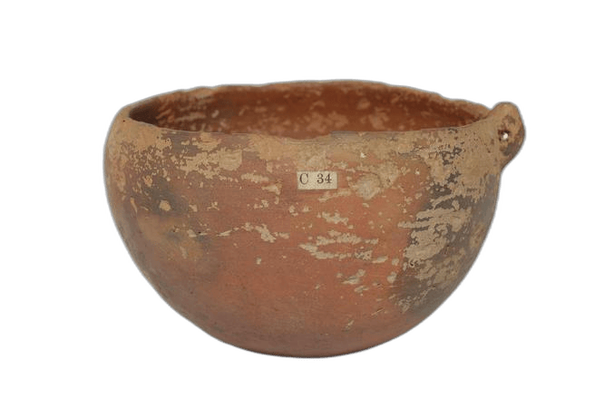Red Polished Mottled Bowl - image 1