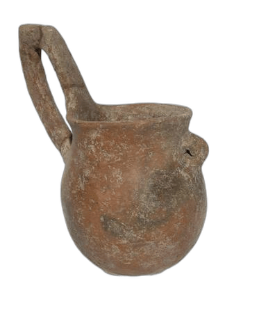 Red Polished Mottled Dipping Jug - image 1