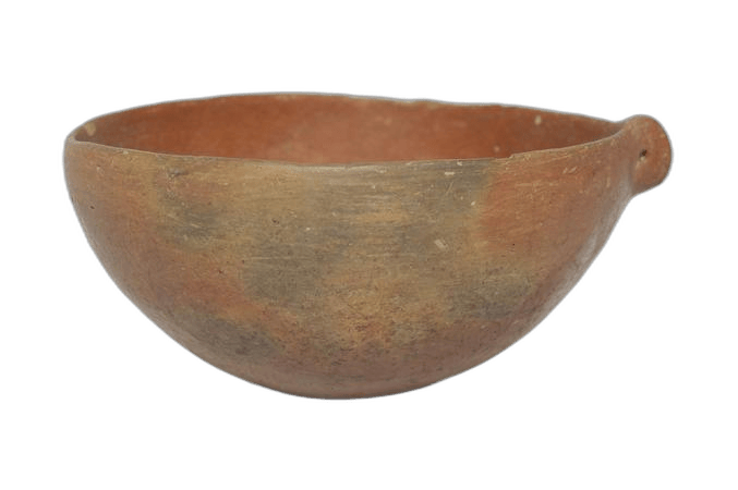 Red Polished Mottled Bowl - image 1