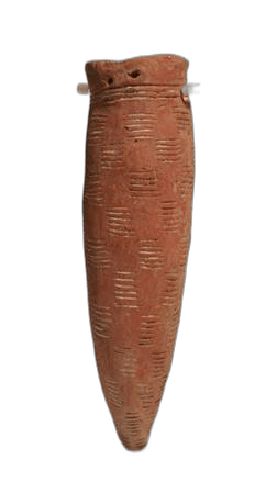 Red Cow Horn Vessel - image 1