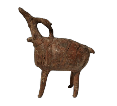 Red Polished Stag Vessel - image 1
