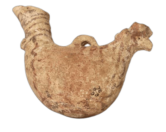 White Painted Bird Askos - image 1