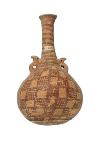 White Painted Spherical Bottle - image 1