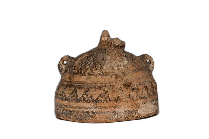 White Painted Mastoid Vessel - image 1