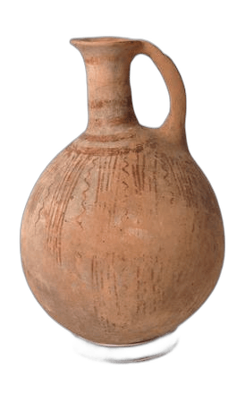 White Painted Pendent Line Jug - image 1