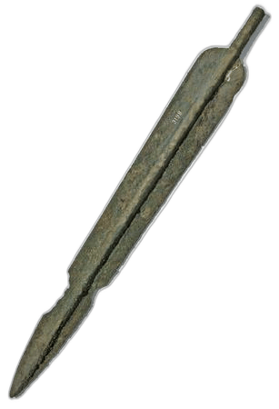 Curved Bronze Sword Blade - image 1