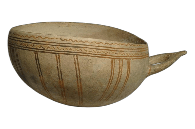 White Slip Wishbone Bowl - image 1