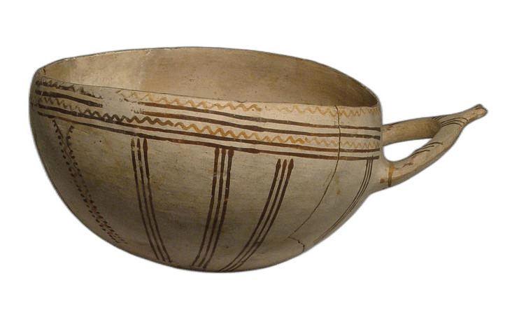 White Slip Bichrome Bowl - image 1