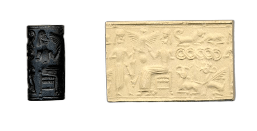 Mitannian Hematite Cylinder Seal - image 1