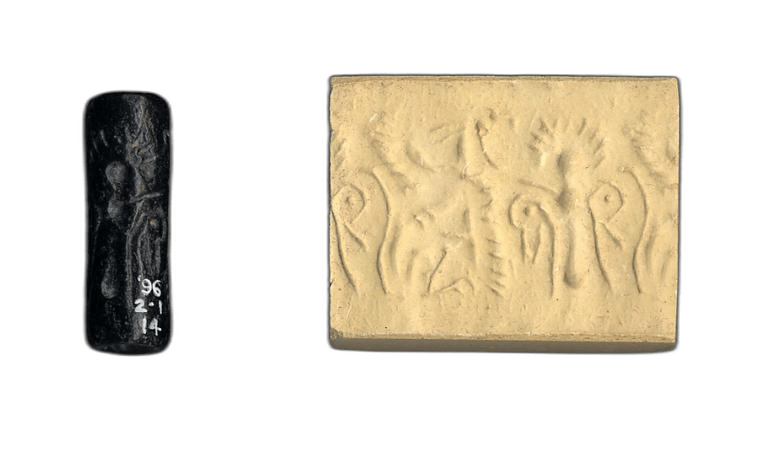 Black Chloritite Griffin Seal - image 1