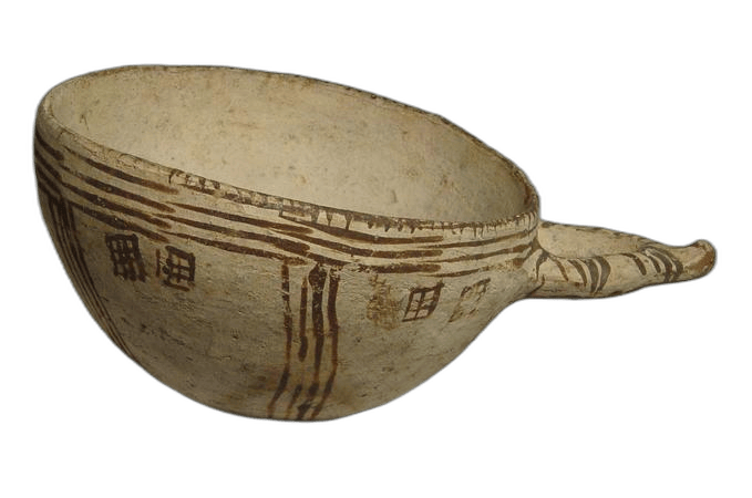 White Slip Wishbone Bowl - image 1