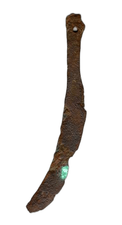 Bronze Curved Knife Blade - image 1