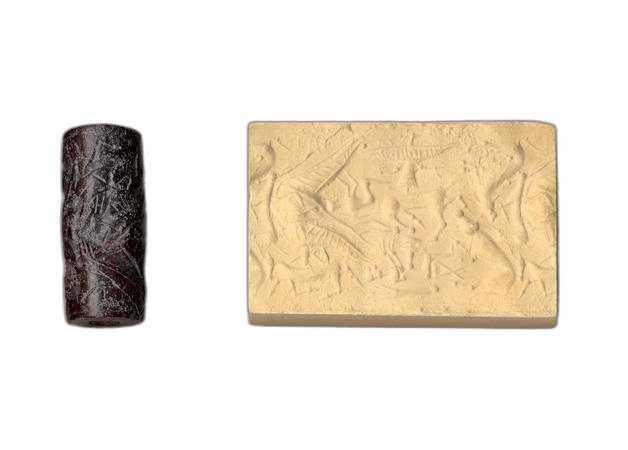 Hematite Cylinder Seal - image 1