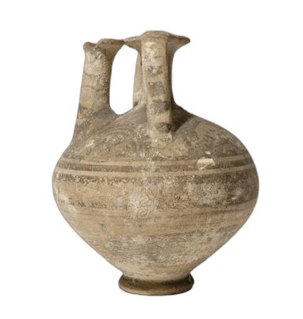 Proto-White Painted Stirrup Jar - image 1