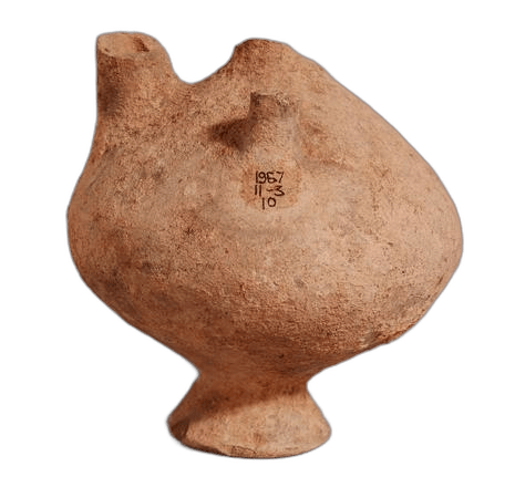 Globular Pedestal Stirrup Jar - image 1