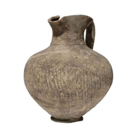 Black Slip Fluted Jug - image 1