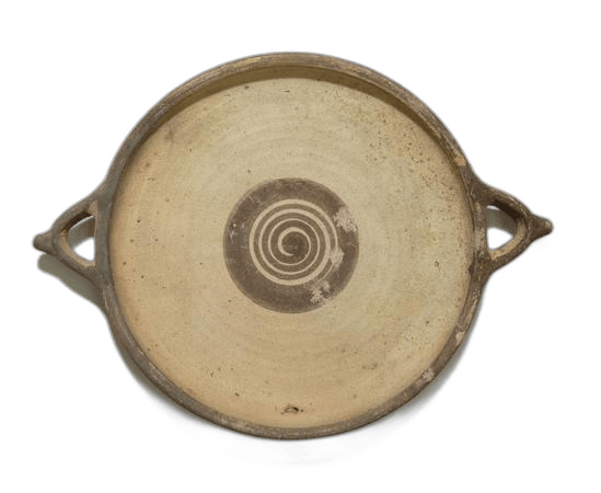 White Painted Ware Plate - image 1