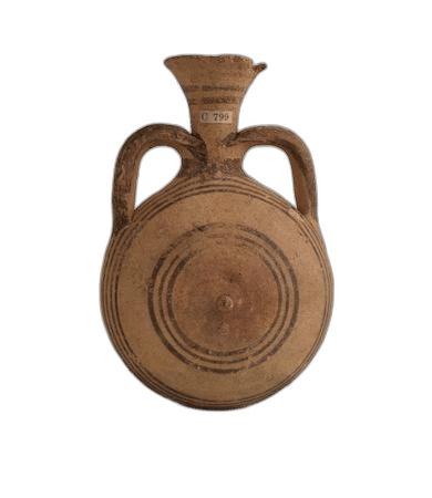 White Painted Flask - image 1