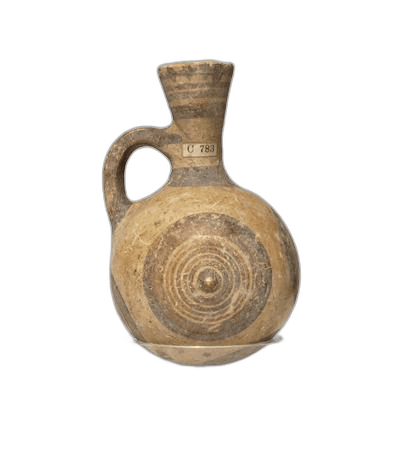White Painted Bull's-Eye Jug - image 1