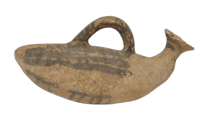 White Painted Bird Askos - image 1