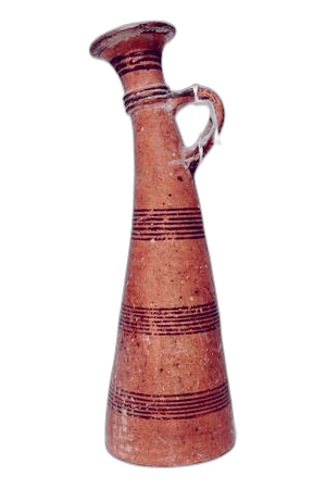 Black-on-Red Flask - image 1