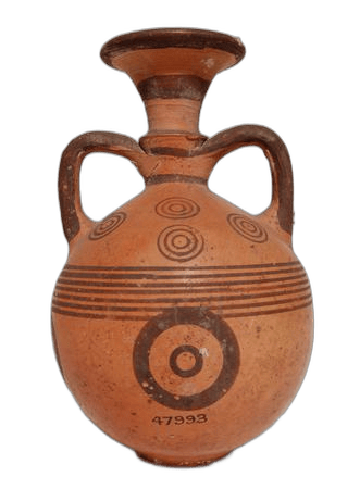 Black-On-Red Flask - image 1