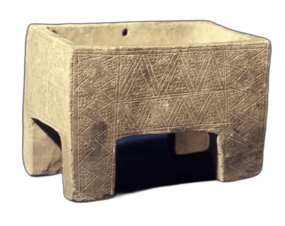 Incised Limestone Box - image 1