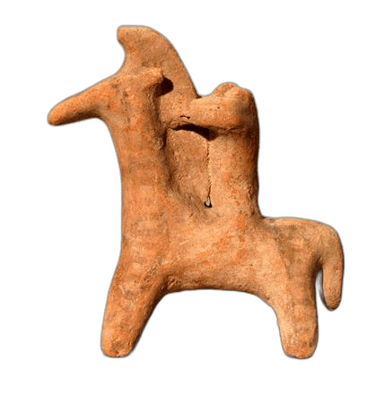 Terracotta Horse Rider Figurine - image 1