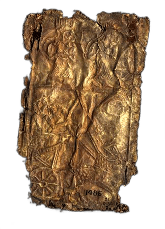 Gold Plaque with Embossed Figures - image 1