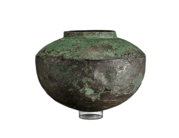 Hammered Bronze Cauldron - image 1