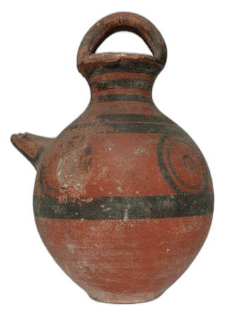 Black On Red Spouted Jug - image 1