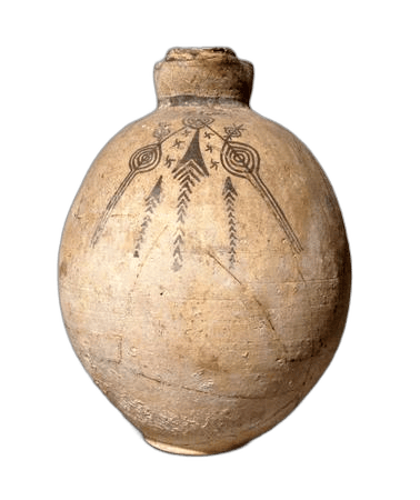 White Painted Trefoil Jug - image 1