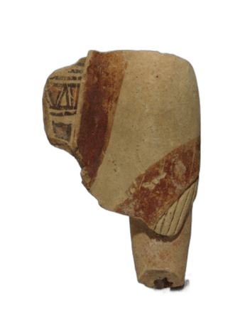 Terracotta Fringed Cloak Figure - image 1