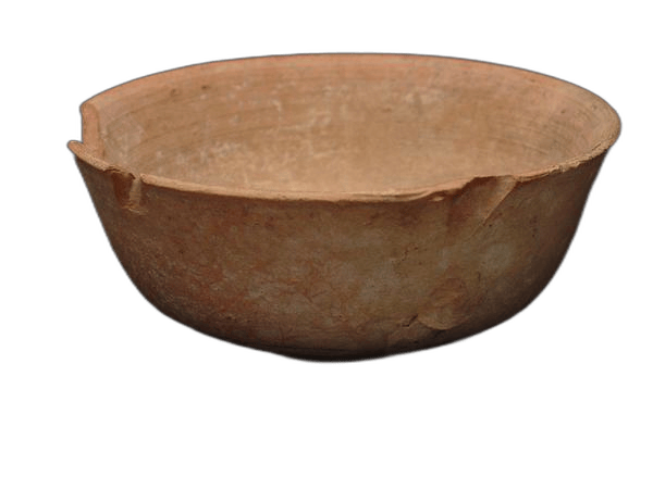 Beige Wheel-thrown Pottery Bowl - image 1