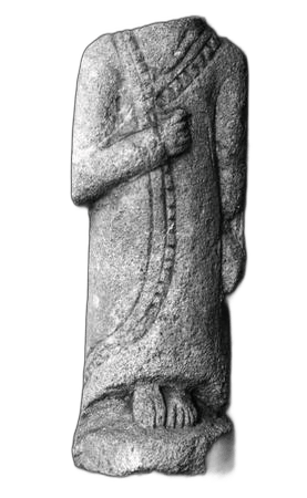 Limestone Male Votary Figurine - image 1