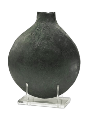 Bronze Riveted Flask - image 1