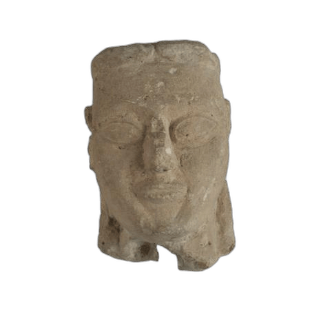 Painted Kouros Head - image 1