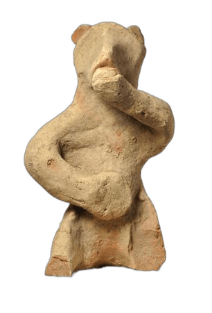 Bichrome Terracotta Baboon - image 1